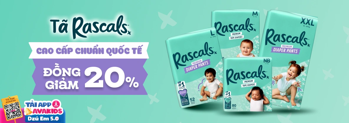 Banner trang NH tã Rascal + Friends